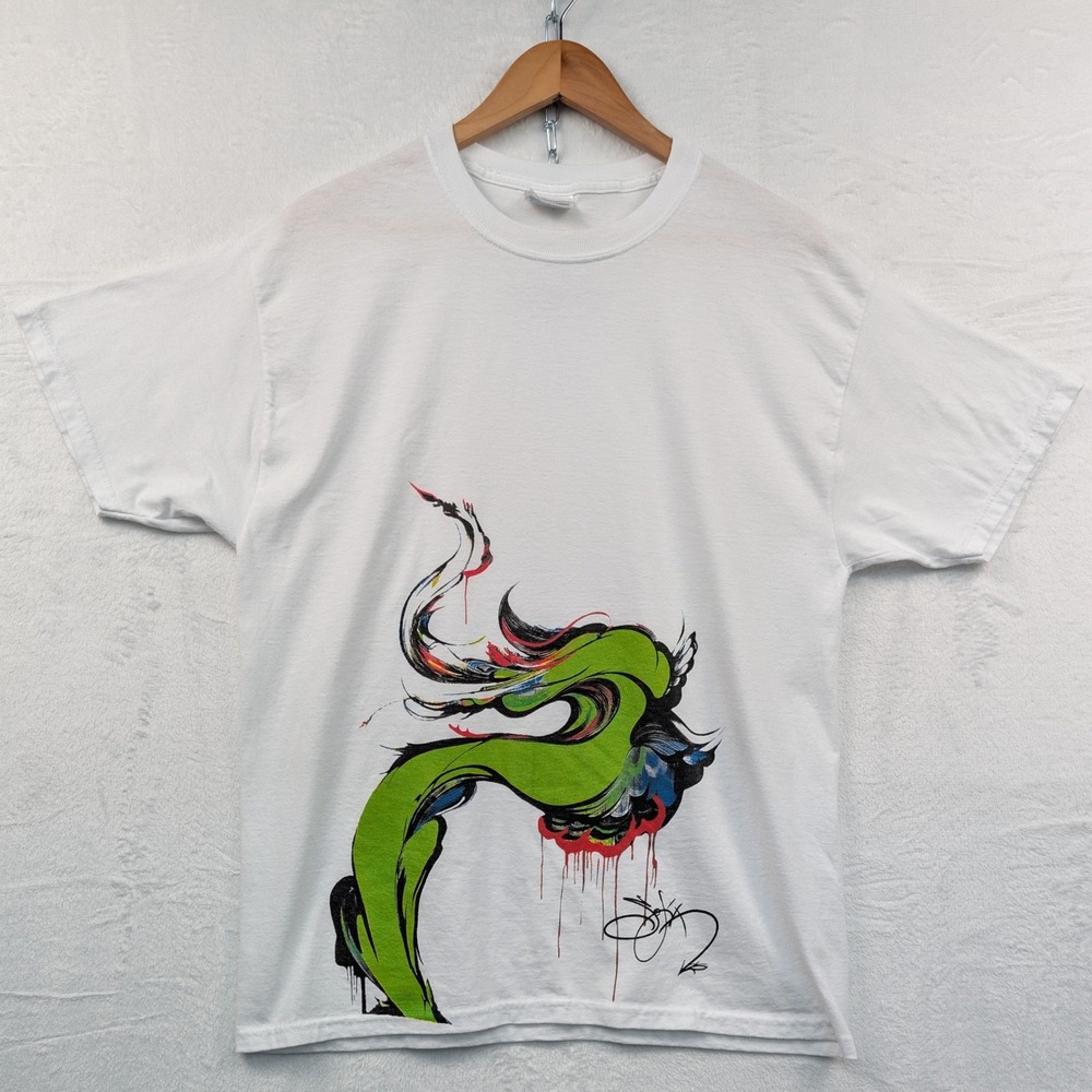 VTG Hanes T-Shirt Men's Large White MACPR Puerto Rico Museum Art Streetwear Y2K